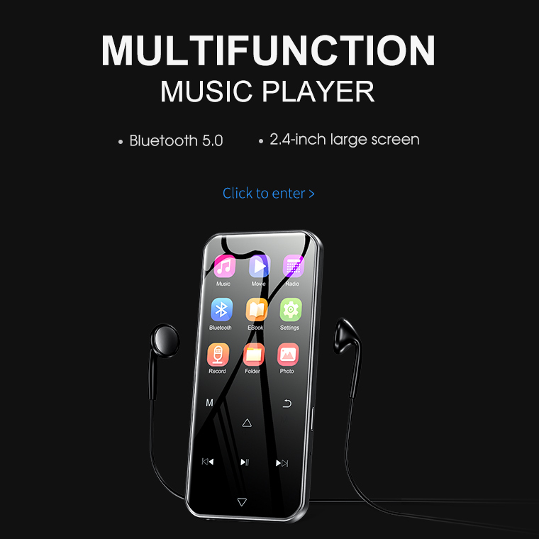 RUIZU 64GB Bluetooth MP3 Player For Kids, Cartoon Zoo Portable Music Player, Child MP3 Player With Bluetooth, Speaker, FM Radio, Voice Recording, Stopwatch, Pedometer, Expandable 128GB Micro SD Card