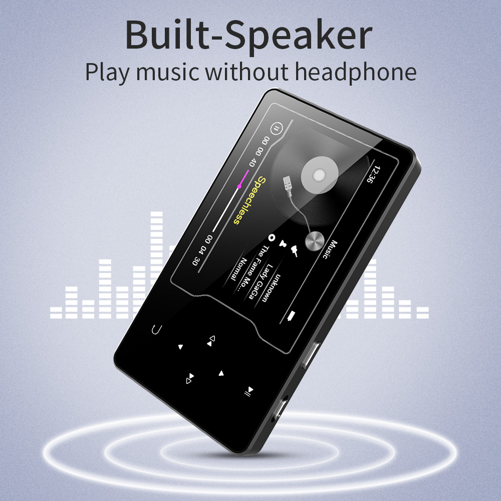 D08-RUIZU-MP3 Player, Sports MP3 Player, Bluetooth MP3 Player, Clip-on MP3  Player, Voice record, Bluetooth Speaker